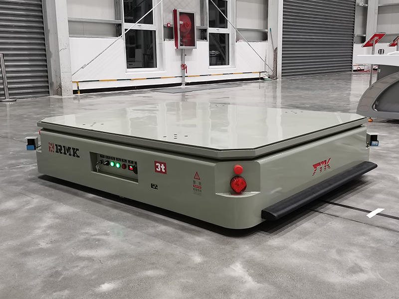 3 ton zelfgestuwde elektrische overdracht trolley magnetische navigatie AGV