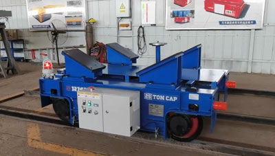 Aangepaste zware treinoverdracht trolley