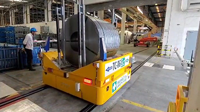 Spoeloverdrachtwagen