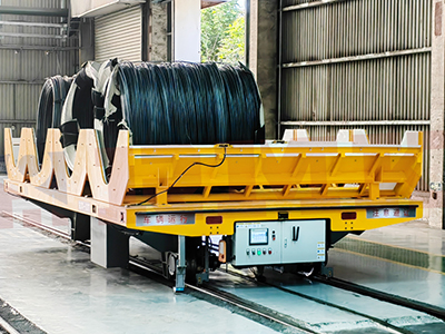 Spoeloverdrachtwagen geautomatiseerde elektrische railoverdracht trolley