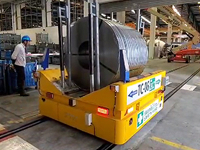 30 ton spoorgids Voertuig elektrische overdracht kar coli transportauto