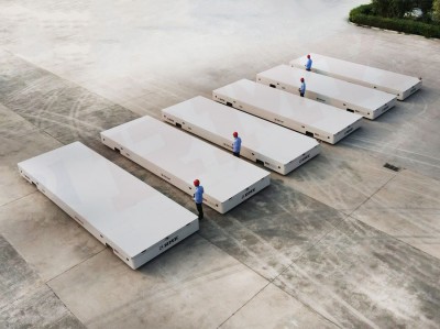 15 ton stuurwiel omnidirectionele mobiele trackless transfer kar