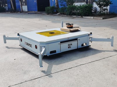 Omnidirectionele bewegende trackless transfer kar