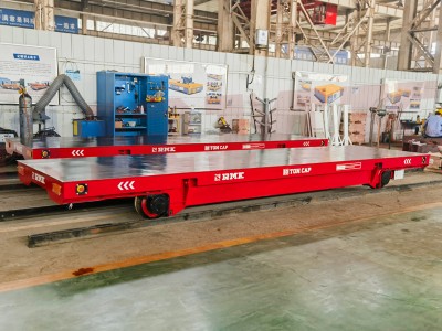 Rail Transfer Trolley gebruikt in de productieworkshop