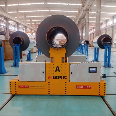 15 ton Batterij-aangedreven staal coil rail transfer cart
