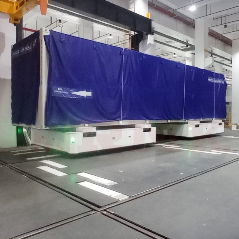 Containertransport 40 ton twee-auto gekoppelde railoverdrachtwagen