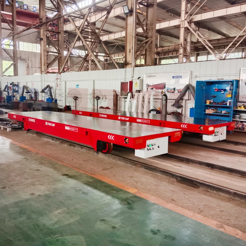 Rail Transfer Cart Industriële verwerking en transport uitrusting Heavy Load Rail Trolley