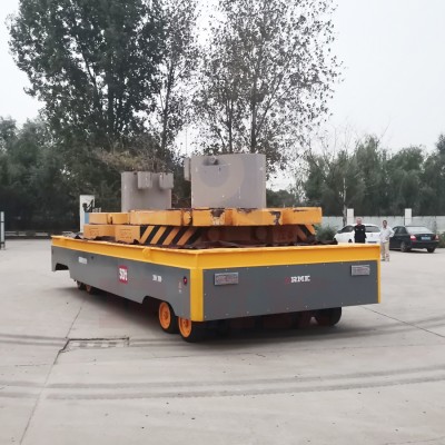 50 Tons Hydraulische Steering Trackless Elektrische Transfer Cart