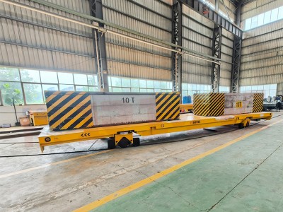 Grote zware spoorweg draaiende transferwagen